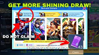 How To Get Shining Draw Shining Album Free Epic Skin Mlbb