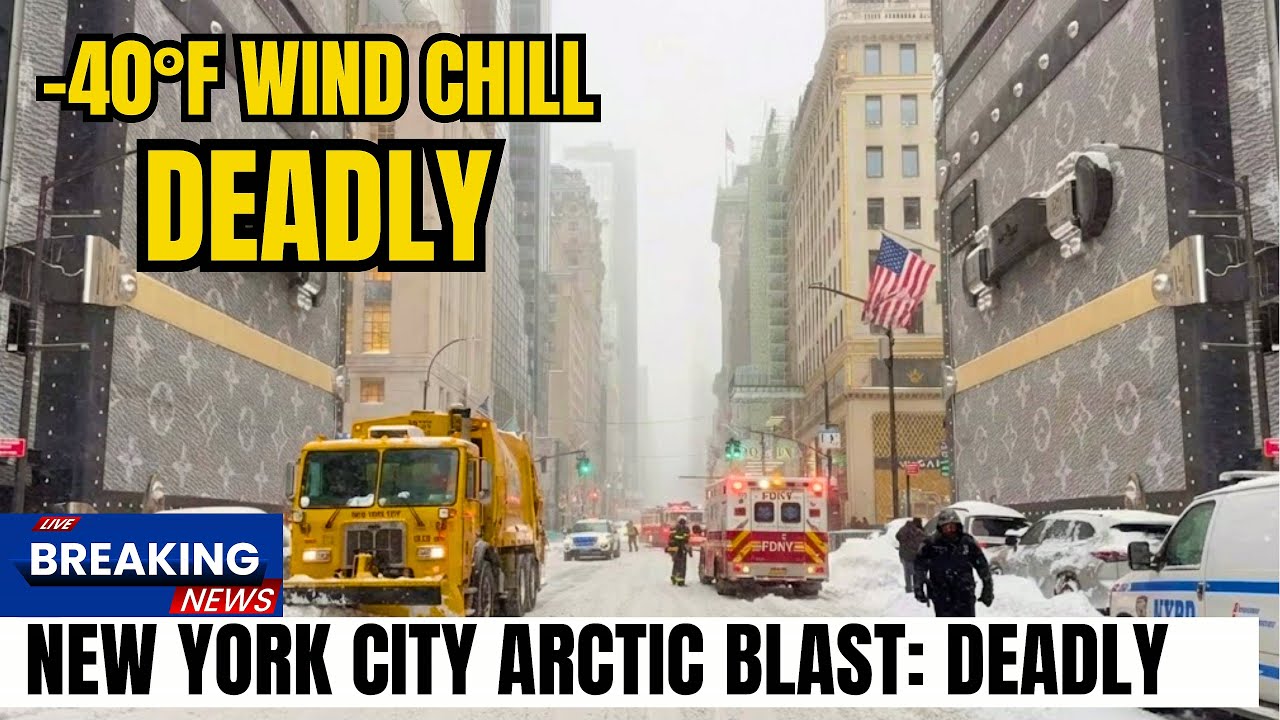 Breaking News: NYC Arctic Blast BRUTAL! -40F Wind Chill SHOCKS Millions ...