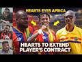 HEARTS TOP DEFENDER WILL LEAVE IF..HEARTS EYES ON CAF CHAMPIONS LEAGUE..HEARTS TO MEET PLAYER'S...