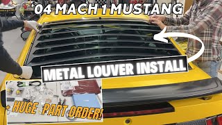 ALL METAL Rear Window Louver Install (HOW-TO) and MORE PARTS coming for the SN95 Mach 1: NTF Ep5
