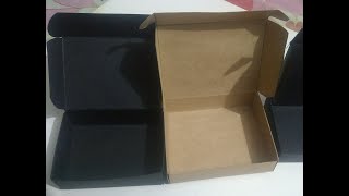 Diy how to make corrugated box for my small business ♥ packaging box Kraft box