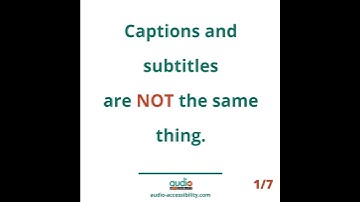 Captions vs Subtitles