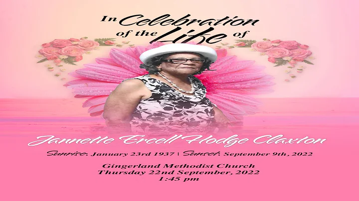 Thanksgiving Service for the life of the late Jann...