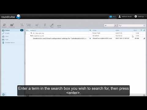 Roundcube - Searching Emails