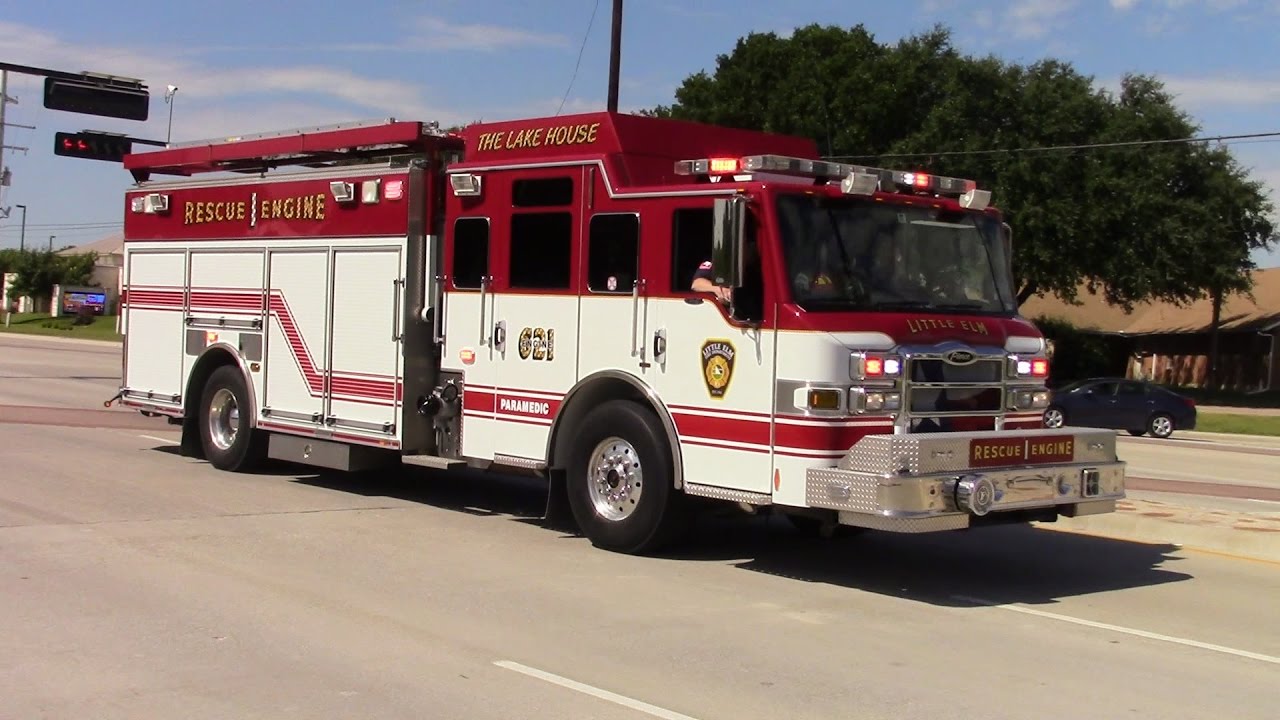 Little Elm Fire Dept. Rescue Engine 621 & Medic 621 responding YouTube