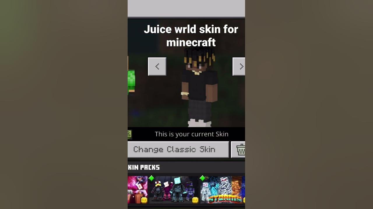 Minecraft juice wrld skin shorts juicewrld 999 YouTube