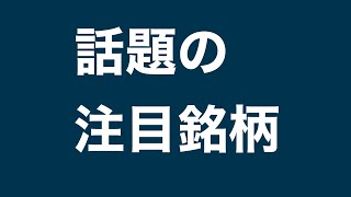 話題の注目銘柄を見る