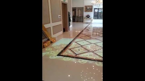 Interactive floor projection