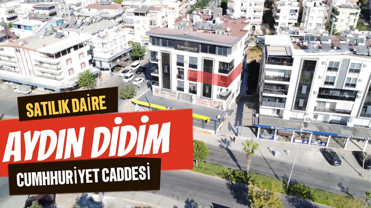 Aydın Didim Cumhuriyet Caddesi Üzerinde Asansörlü Arakat Satılık 3+1 Daire