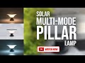 Solar 20 LED Lights for Outdoor Home Garden Waterproof Pillar Wall Gate Post Lamp | Hardoll