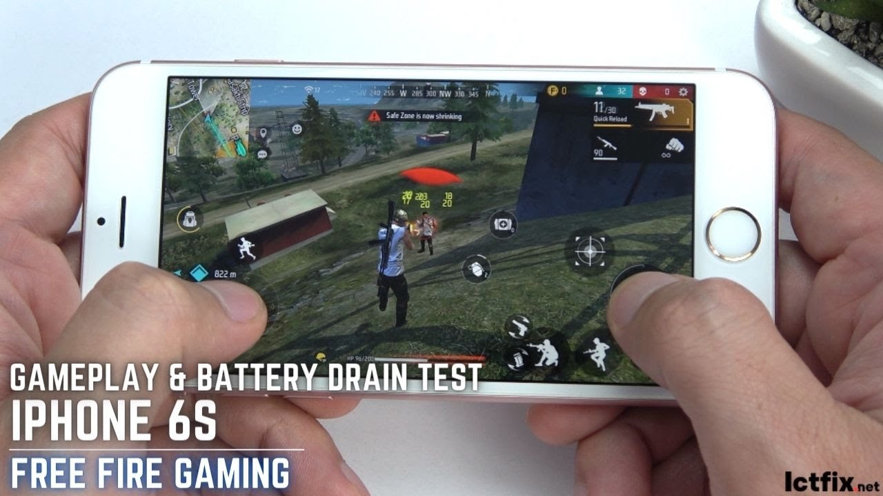 iPhone 6s Free Fire Gaming test | Apple A9 - YouTube