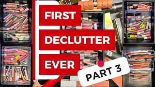 FIRST DECLUTTER SERIES EVER!! ~ Part 3: Lip Liners ,Lip Gloss, Lip Balms, Lip Plumpers & Lipsticks