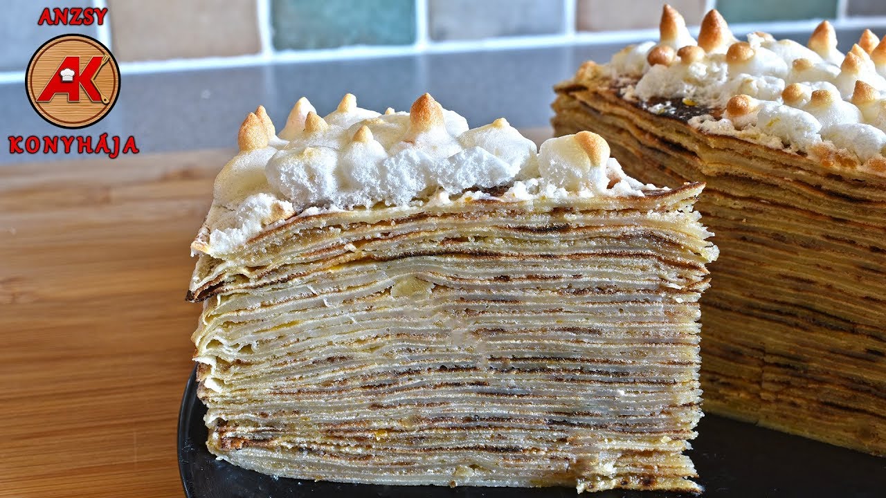 Rakott palacsinta - Palacsinta torta / Anzsy konyhája