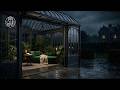Deep Sleep Rain on Glass Roof | Natural Brown Noise for Sleep (No Music, No Sudden Spikes) | 3 Hours