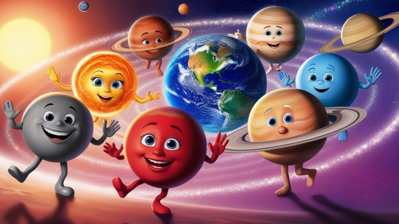 Planets rhyme for kids | Solar system rhyme for children | Planets Song ...