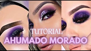 maquillaje SMOKEY eyes MORADO (paso a paso) || ahumado en tonos violetas ?