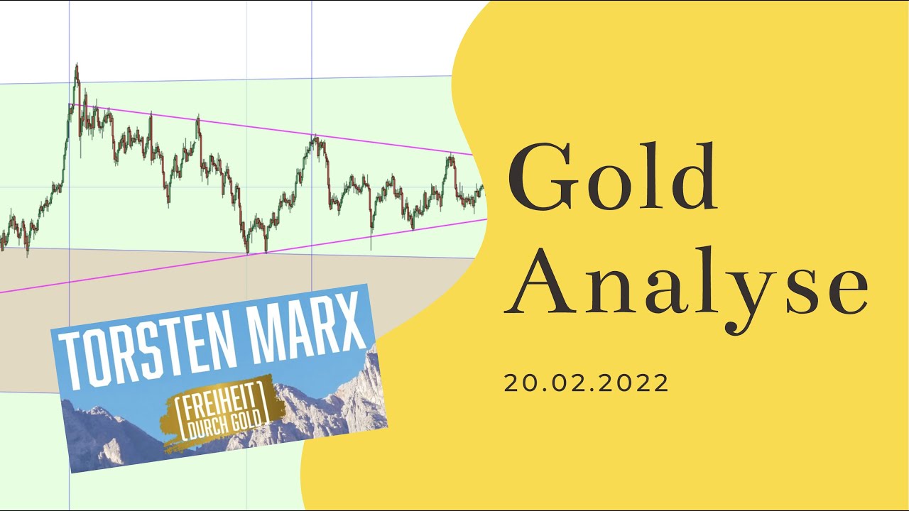 Gold Analyse - 20.02.2022 - verstecktes steigendes Dreieck im Tageschart?