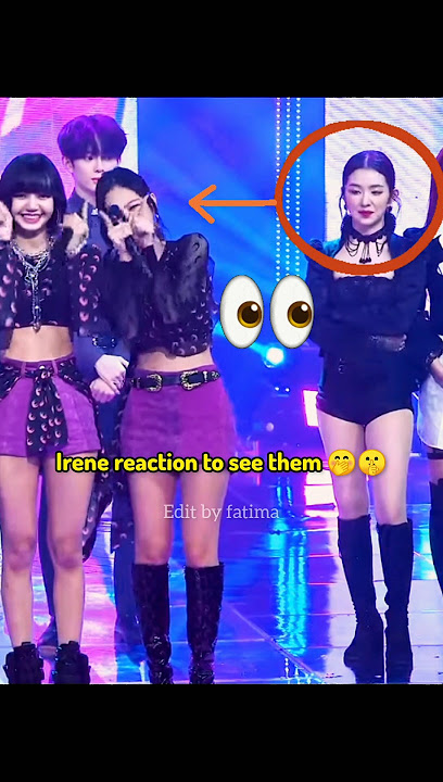 Irene reaction to see blackpink 😂🤭 #blackpink #irene #jennie #rosé #lisa #jisoo #ytshorts#100kviews