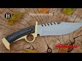 Walking Dead Knife: Replica Bowie Daryl Finger Guard Knife With Brass