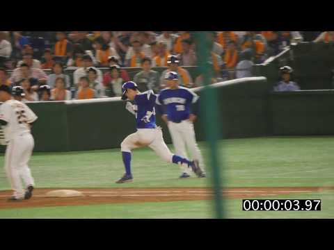 中日ドラゴンズ 京田陽太 一塁到達タイム（2017.6.24）
