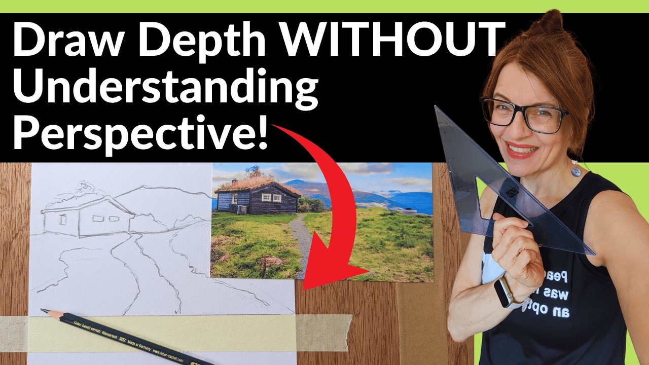 EASY Perspective Drawing (WITHOUT Understanding Perspective!)
