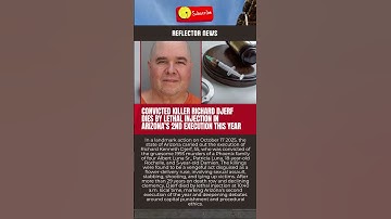 🩸 Arizona Executes Richard Kenneth Djerf for Brutal 1993 Murders of Four — State’s Second in 2025