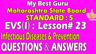 Infectious Diseases and how to Prevent them class 5 EVS-1 Lesson No 23
