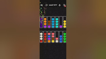 Ball Sort Color Water Puzzle Solution Level 1217