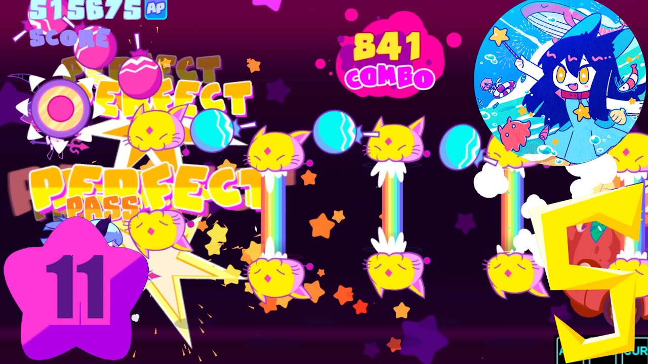 엇박이 좀 심하게 레전드인데... ★11 mew mew magical summer 558160점 All Perfect 【Perolist2022 X Muse Dash】