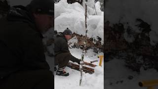 Asbjorn Outdoors - Solo Camping -31 degrees C in Survival Shelter from Poncho Part 2/10