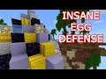 Defending My Egg With Every Block In Cubecraft Eggwars - Minecraft!