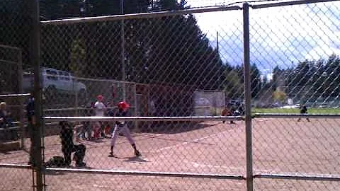 Joseph Giron hitting a triple. April 30, 2011