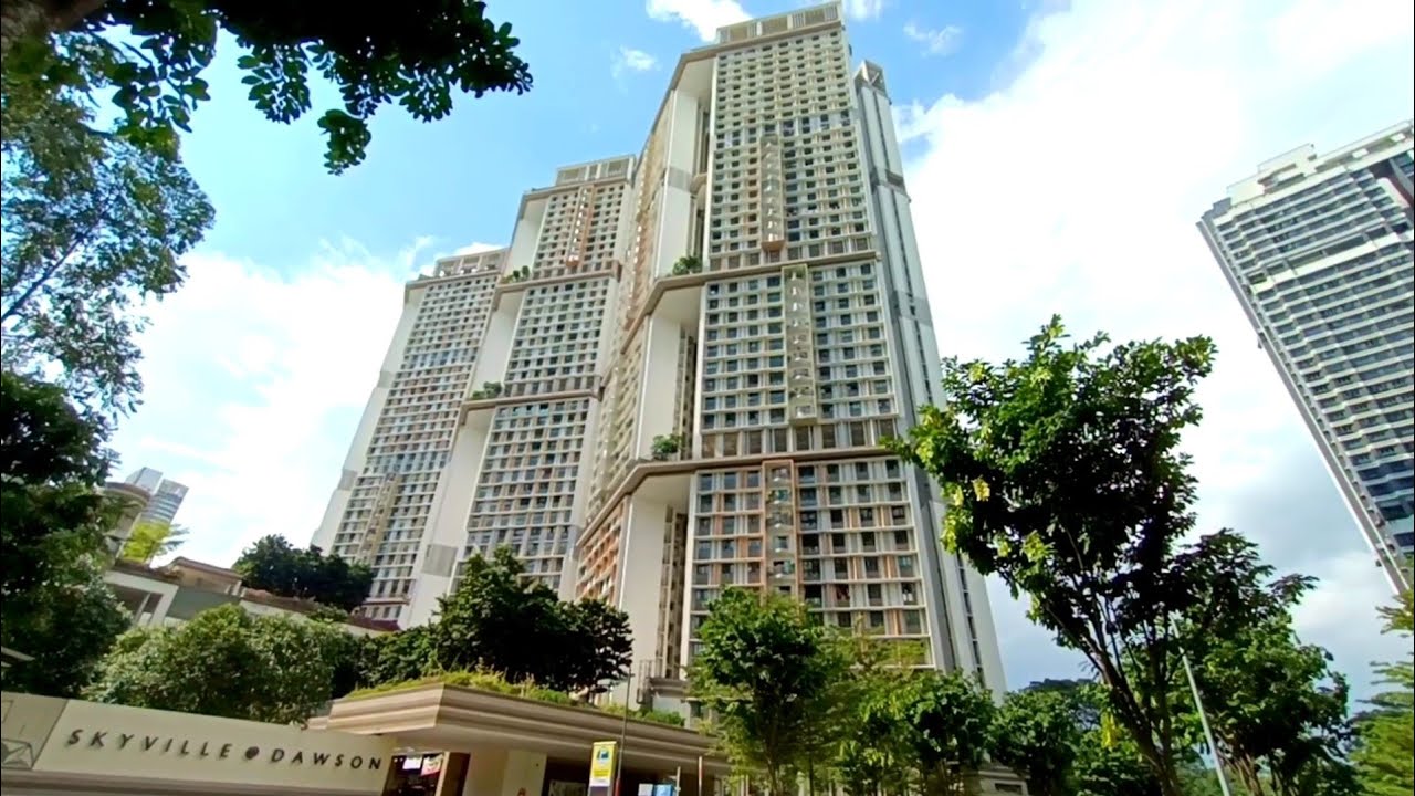 HDB Flat The Greenery Views From Rooftop:47th Floor Of Skyville @ Dawson