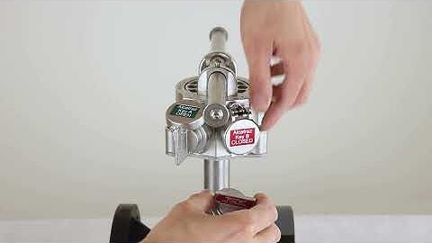 Quarter turn interlock for lever operated valves