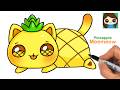 How to Draw Pineapple Cat | Aphmau Meemeows