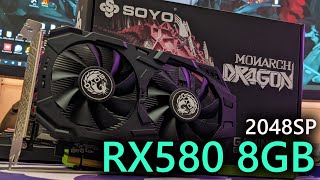 НИЩАЯ ВИДЕОКАРТА - SOYO RX580 2048SP 8GB - Обзор, Разборка, Тесты