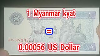 Myanmar Kyat And Us Dollar Exchange Rate