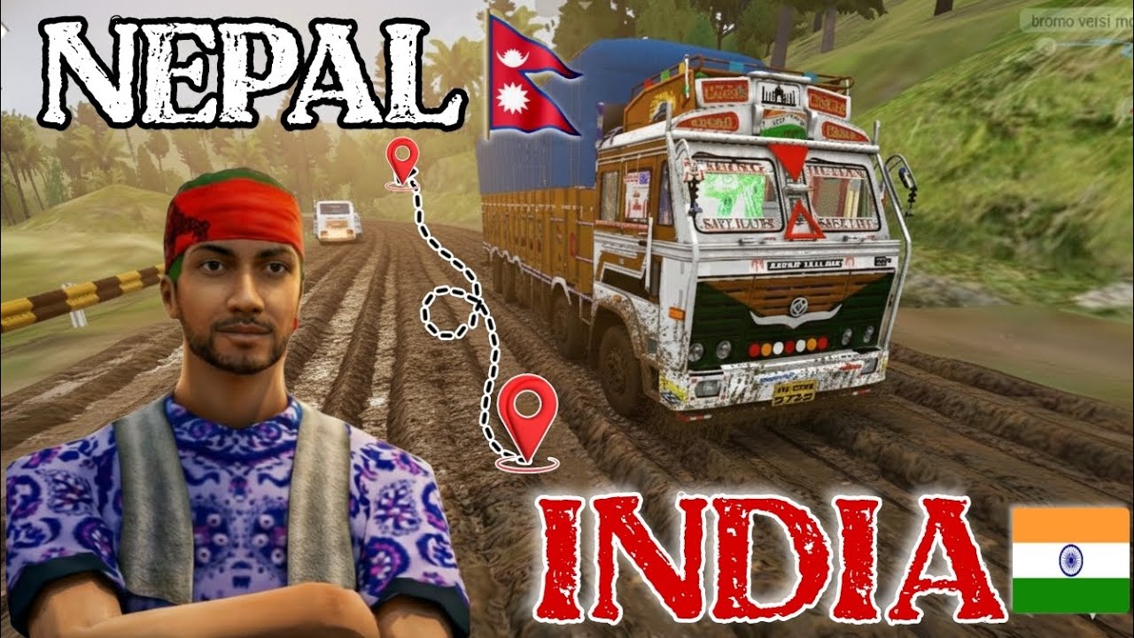 Nepal to India Truck Journey 🇳🇵➡️🇮🇳 | BUSSID Realistic Border Crossing 🚛🔥