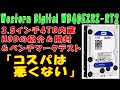 【Western Digital WD40EZRZ-RT2】Western Digital 3.5インチ4TB内蔵ハードディスクの紹介＆開封＆ベンチマークテスト「コスパは悪くない」