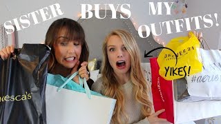 MY SISTER BUYS MY OUTFIT CHALLENGE WITH JACLYN BROOKE!