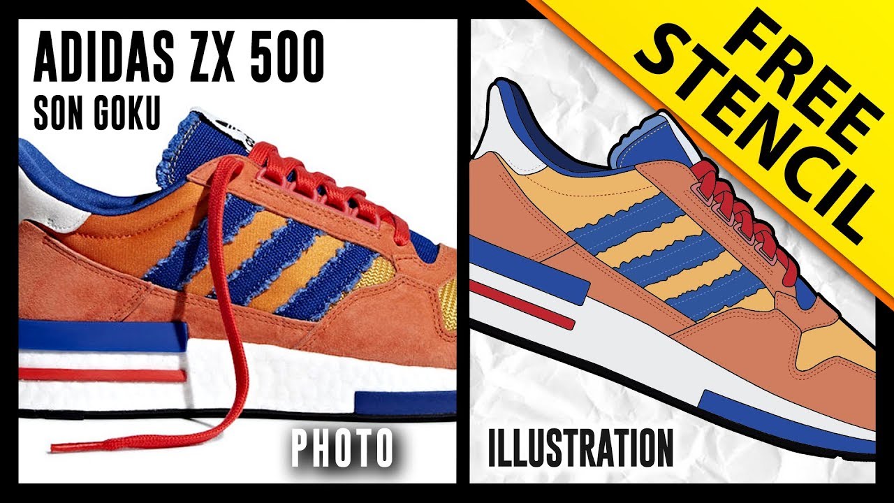 Orange Dragon Ball Z X Adidas Zx 500 Rm For Sale Adidas ZX 500