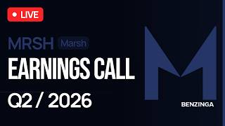 Marsh Q2 FY26 Earnings Call | $MRSH | 🔴 WATCH LIVE