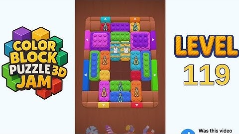 Color Block Puzzle 3D Jam Level 119 Walkthrough Solution