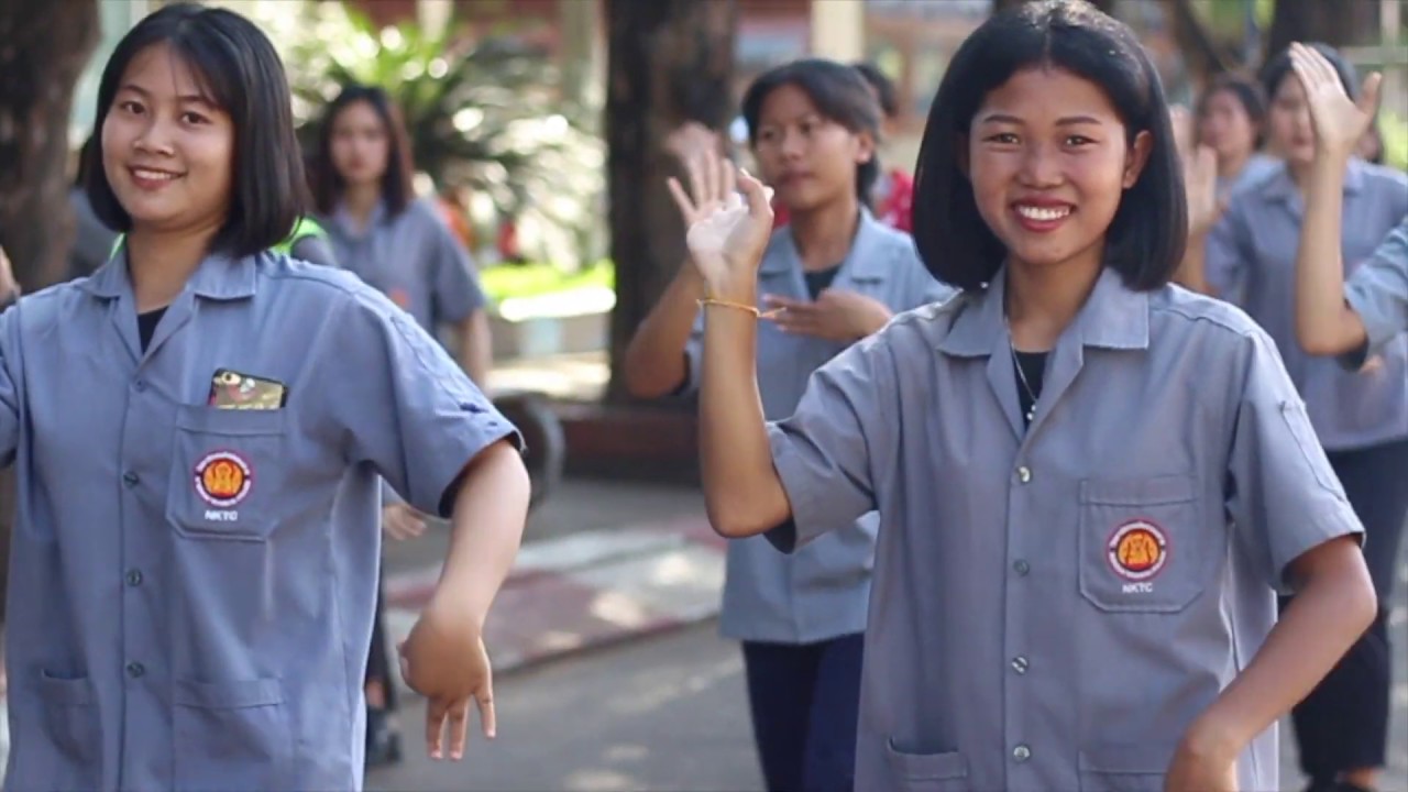 ซ้อมเตรียมขบวนอัญเชิญรางวัลสถานศึกษาพระราชทาน วิทยาลัยเทคนิคหนองคาย