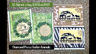 St. Patrick's Day Cards | Wild About You SUYSFeb2023 Lawn Fawn Diamond Press