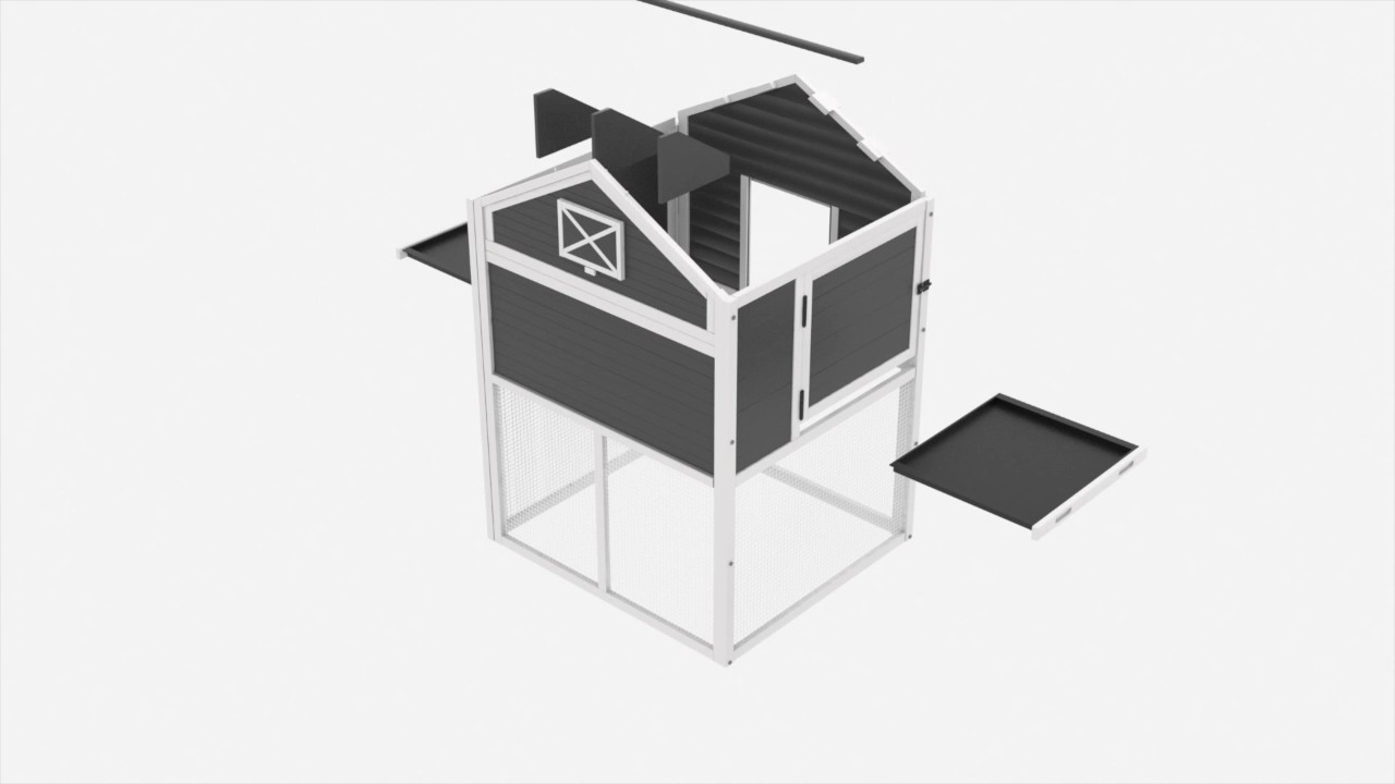 Precision Pet Garden Walk In Chicken Coop Assembly Video