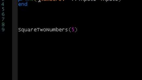 Lua Tutorial 7: Functions!