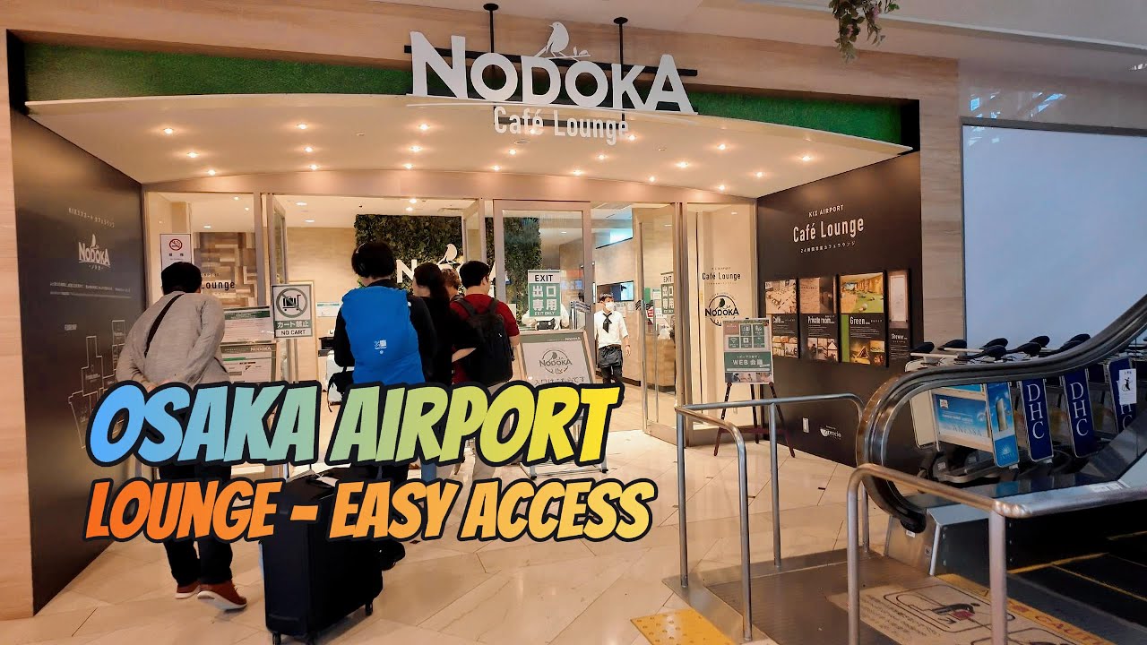 Nodoka Lounge Kansai International Airport Japan 2024 4k walking tour