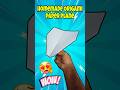 how to make a paper plane , best flying paper origami toy , homemade paper airplane #shorts #craft