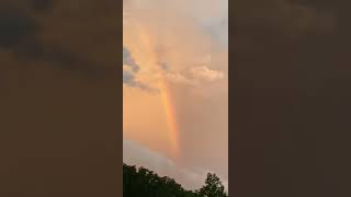 Lightning strikes a rainbow #lightning #rainbow